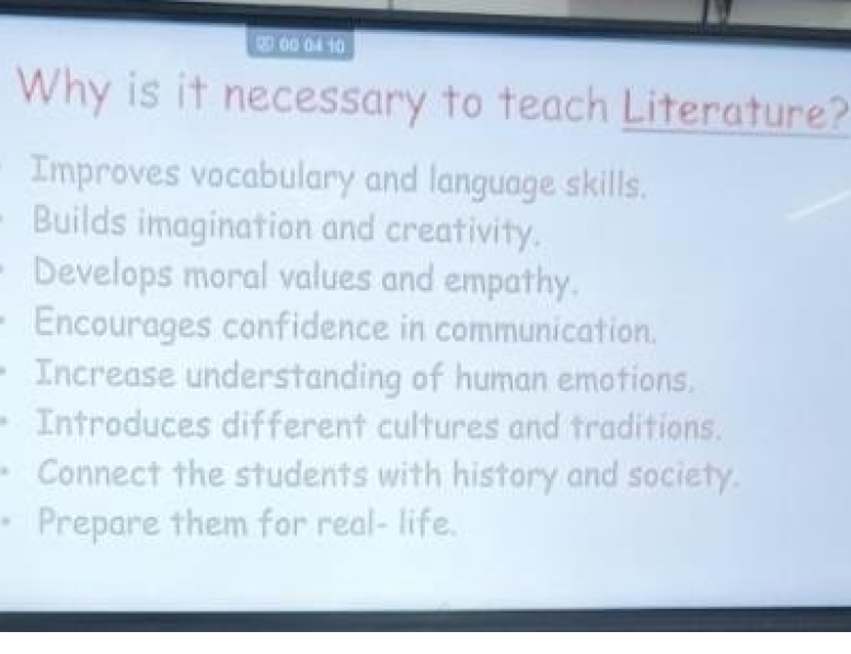 ENGLISH LITERATURE WORKSHOP